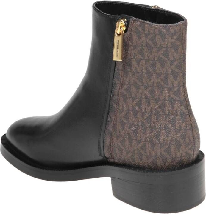 Michael Kors Elegante Leren Laarzen Black Dames