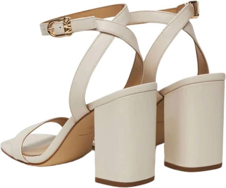 Michael Kors Elegante leren sandaal met brede hak