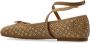 Michael Kors Enkelband vierkante neus leren ballerina - Thumbnail 2