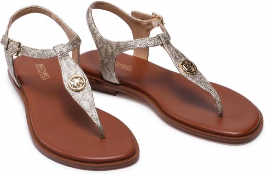 Michael Kors Flat Sandals Beige Dames