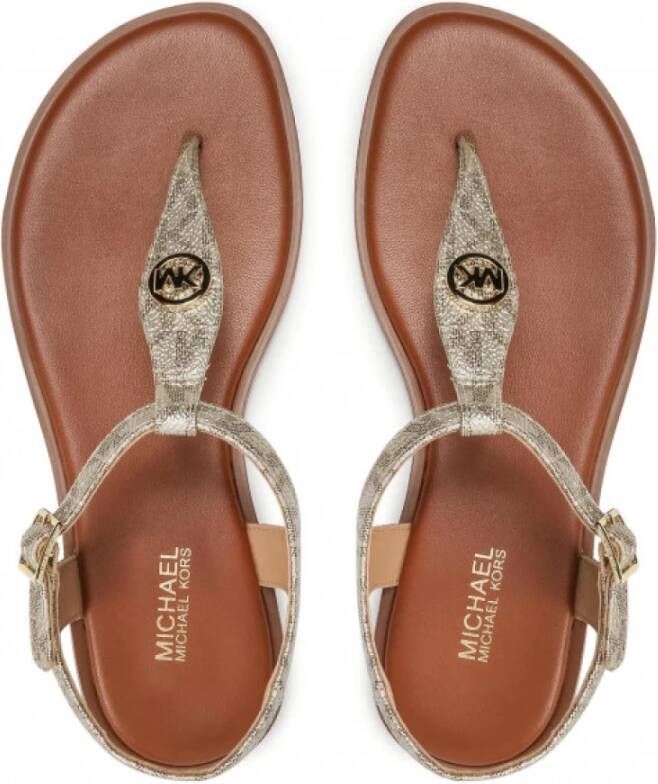 Michael Kors Flat Sandals Beige Dames