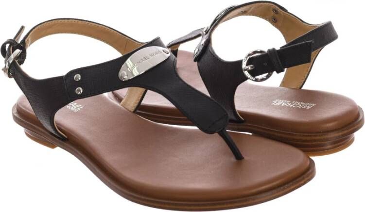 Michael Kors Flat Sandals Black Dames