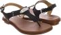 Michael Kors Zwarte Sandalen Mk Plate Thong - Thumbnail 3