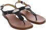 Michael Kors Zwarte Sandalen Mk Plate Thong - Thumbnail 4