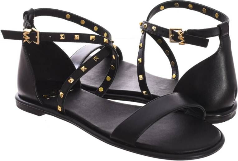 Michael Kors Flat Sandals Black Dames