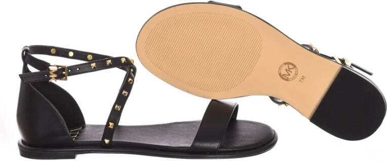 Michael Kors Flat Sandals Black Dames