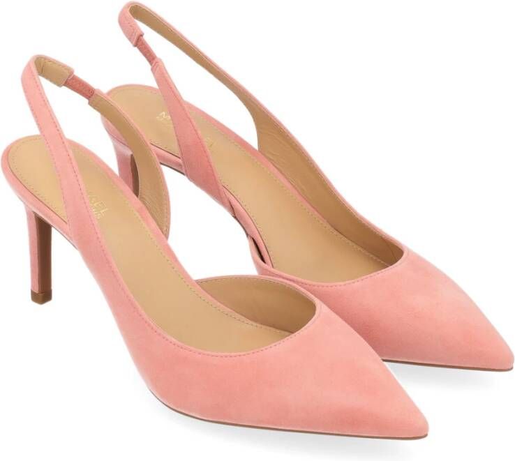 Michael Kors Flex Pump Slingback in roze suède Pink Dames