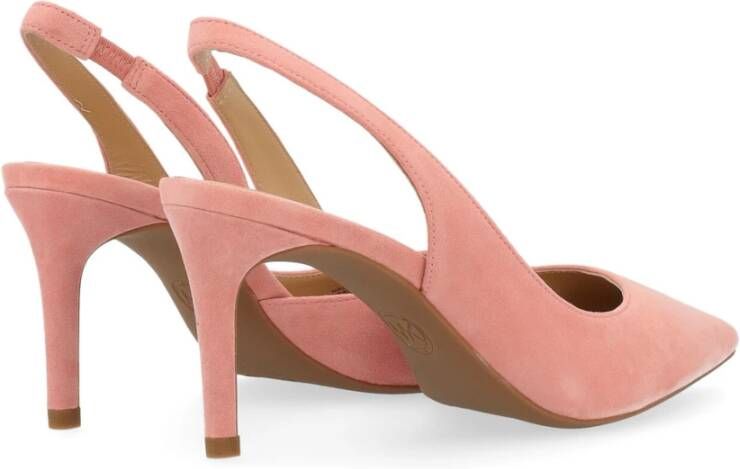 Michael Kors Flex Pump Slingback in roze suède Pink Dames