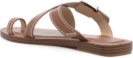 Michael Kors Sandalen Bruin Leder Brown Dames