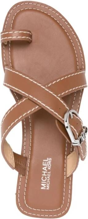 Michael Kors Sandalen Bruin Leder Brown Dames