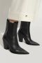 Michael Kors Gehakte enkellaarzen 'Leni' Black Dames - Thumbnail 4