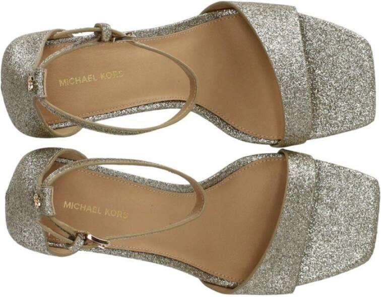 Michael Kors Gouden Glitter Hakken Sandaal