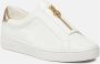 Michael Kors Gouden Keaton Sneakers met Ritssluiting White Dames - Thumbnail 2