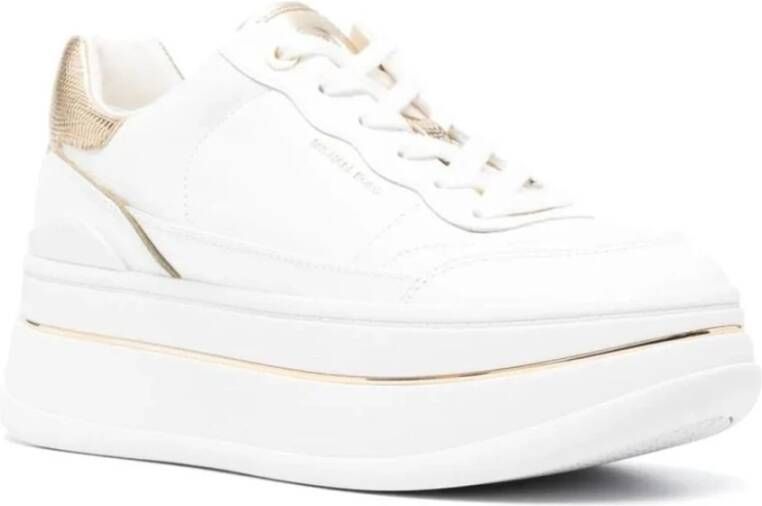 Michael Kors Gouden Vetersneakers White Dames