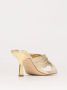 Michael Kors Goudkleurige sandalen met hak en metallic finish - Thumbnail 2