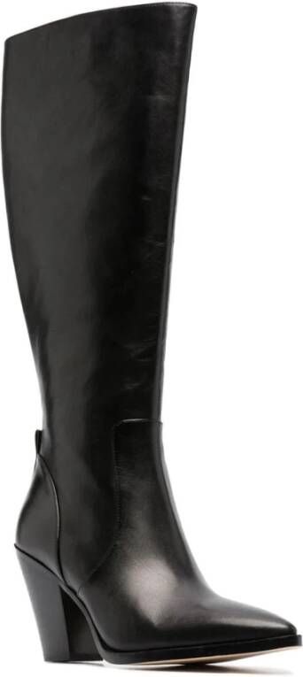 Michael Kors Dover Leather Knee Boot Black Dames