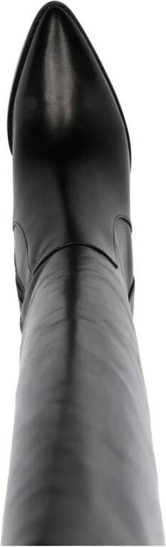 Michael Kors Dover Leather Knee Boot Black Dames