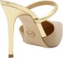 Michael Kors Jessa Leren Pump met Gouden Detail Bruin Dames - Thumbnail 15