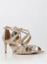 Michael Kors Gouden Gevlochten Enkelband Sandalen Yellow Dames - Thumbnail 13