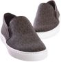 Michael Kors Tijdloze Slip-On Sneaker met Logo Print en Gouden Accenten Brown Dames - Thumbnail 2