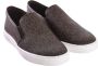 Michael Kors Tijdloze Slip-On Sneaker met Logo Print en Gouden Accenten Brown Dames - Thumbnail 4