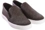 Michael Kors Tijdloze Slip-On Sneaker met Logo Print en Gouden Accenten Brown Dames - Thumbnail 3