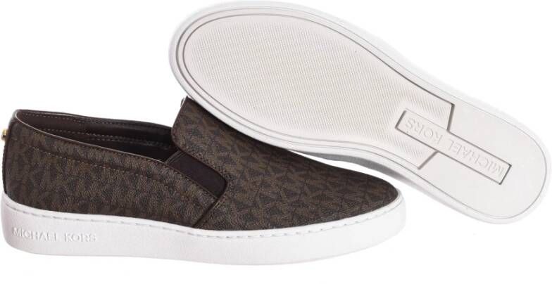 Michael Kors Instap Mocassin Stijl Sneaker Brown Dames