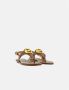 Michael Kors Kameel Sandalen met Gouden Logo Detail Brown Dames - Thumbnail 2