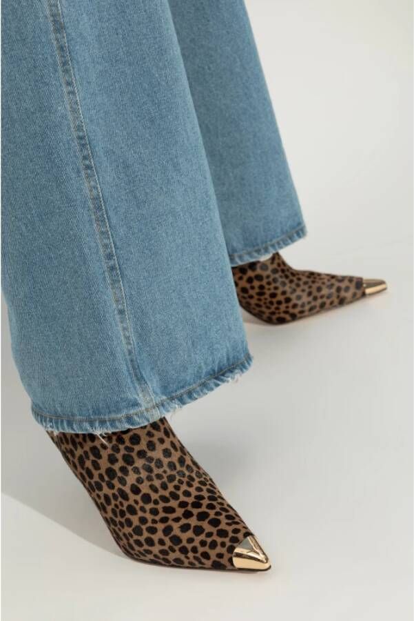 Michael Kors Kasia Enkellaarsjes met Hak Brown Dames