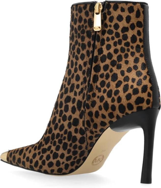 Michael Kors Kasia Enkellaarsjes met Hak Brown Dames