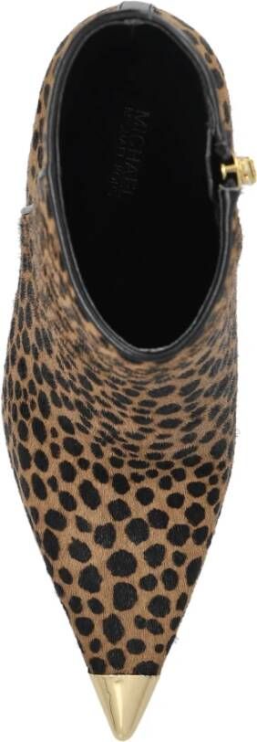 Michael Kors Kasia Enkellaarsjes met Hak Brown Dames