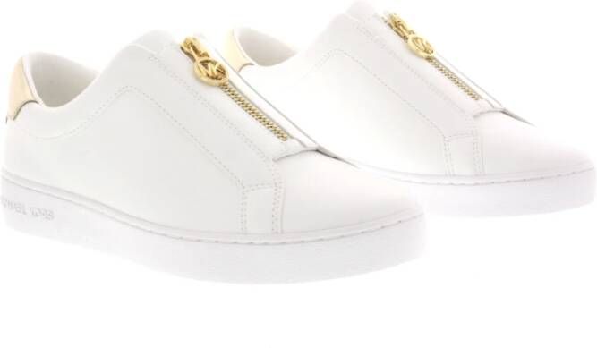 Michael Kors Keaton Zip Slip On Lichtgoud White Dames