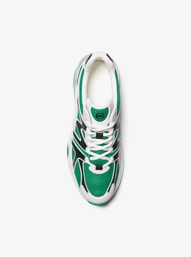 Michael Kors Kit Extreme Mesh Sneakers Heren Groen Wit Groen Heren