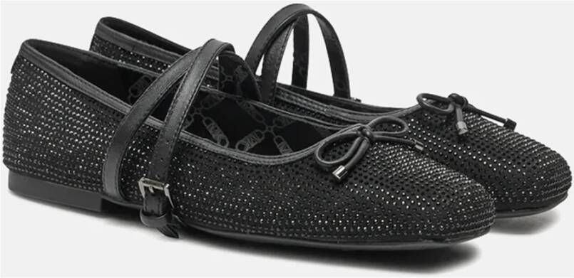 Michael Kors Ballerina Flat met Kristalversiering Black Dames