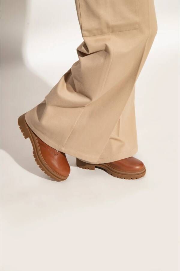 Michael Kors Lace-up Boots Bruin Dames