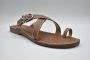 Michael Kors Ashton Flat Thong Luggage Beige Dames - Thumbnail 2