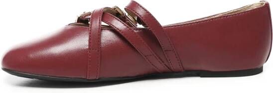 Michael Kors Leren platte schoenen met gespsluiting
