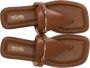 Michael Kors Leren Teenslipper met Gouden Klem - Thumbnail 2