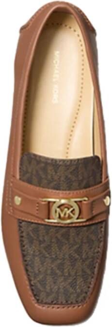 Michael Kors Logo Motief Leren Mocassin Schoen