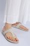Michael Kors Lucinda flip-flops met monogram Beige Dames - Thumbnail 2