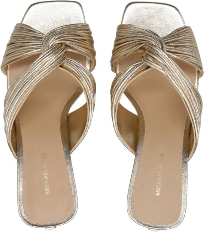 Michael Kors Metallic Finish Slip-On Sandalen