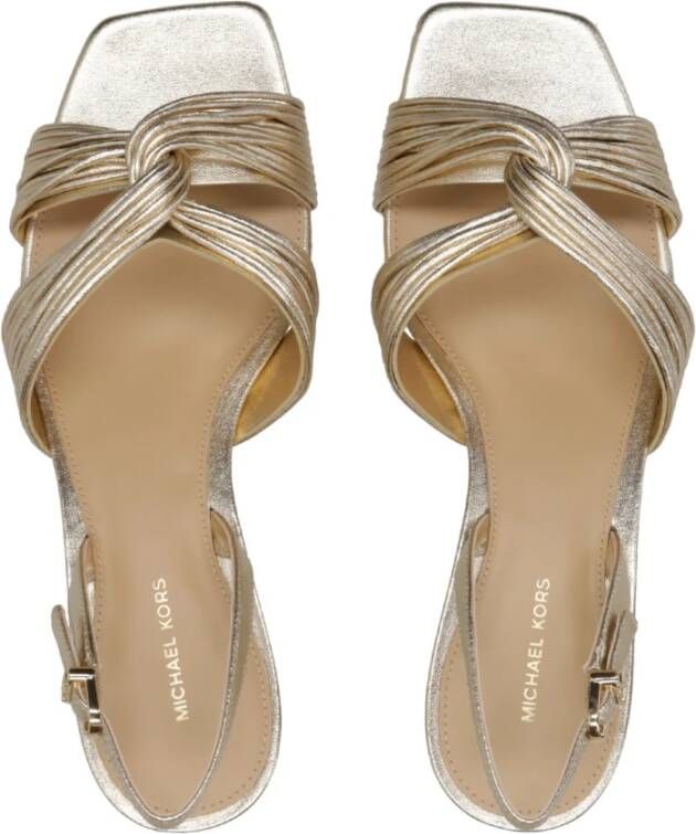 Michael Kors Metallic Finish Slip-On Sandalen