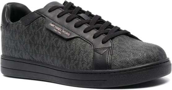 Michael Kors Monogram Print Zwarte Sneakers Black Heren