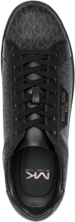 Michael Kors Monogram Print Zwarte Sneakers Black Heren