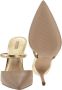 Michael Kors Jessa Leren Pump met Gouden Detail Bruin Dames - Thumbnail 7