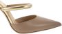 Michael Kors Jessa Leren Pump met Gouden Detail Bruin Dames - Thumbnail 8