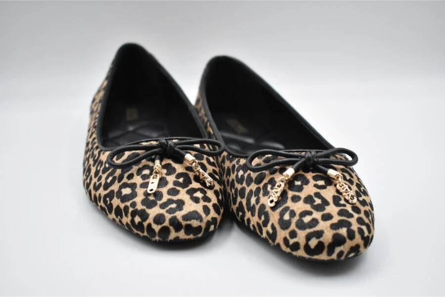 Michael Kors Nori Ballerina`s met luipaardprint in kalfsleer