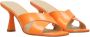 Michael Kors Oranje Clara Sabots met Geribbelde Hak Orange Dames - Thumbnail 7