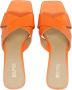 Michael Kors Oranje Clara Sabots met Geribbelde Hak Orange Dames - Thumbnail 8