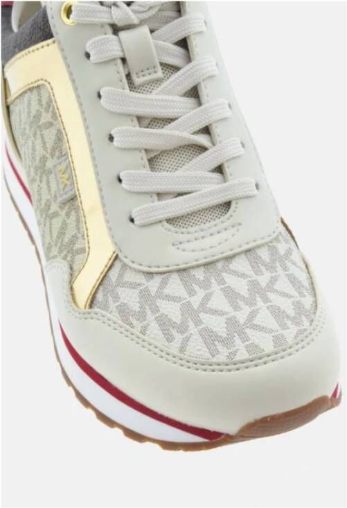 Michael Kors Pale Gold Vanilla Sneakers Veters Doos Multicolor Dames
